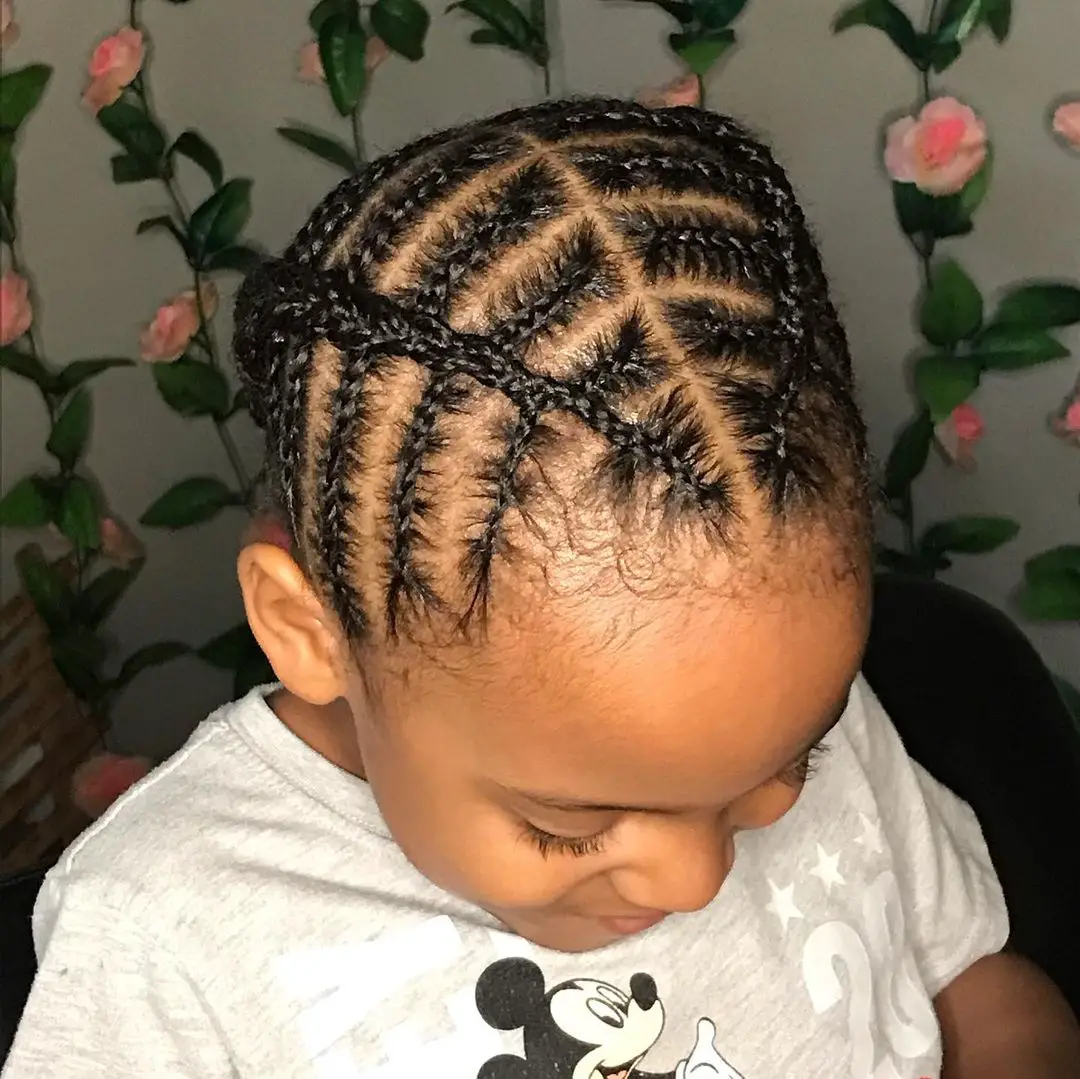 31-cute-braid-hairstyles-for-toddlers-andamp-little-boys Double Diagonal