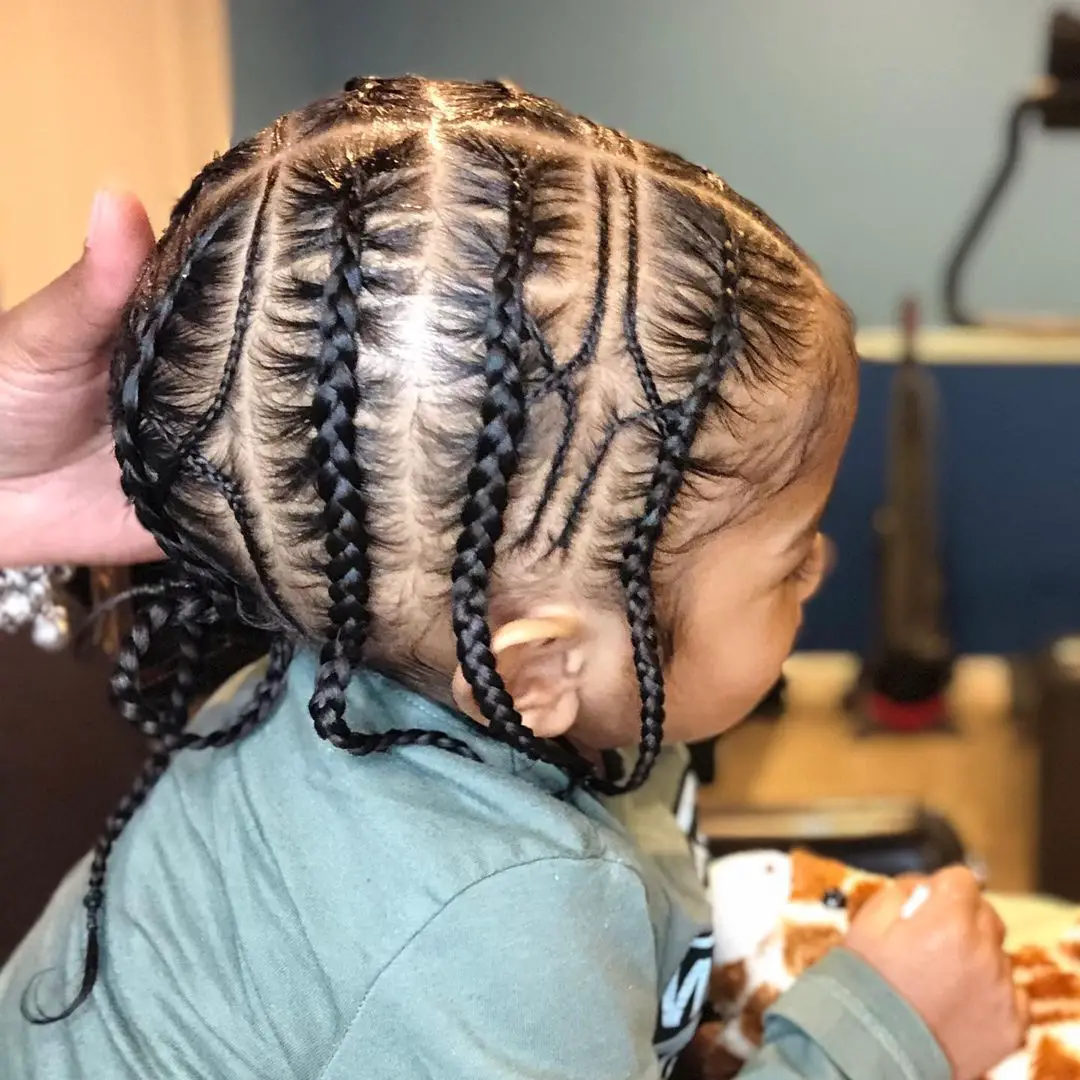 31-cute-braid-hairstyles-for-toddlers-andamp-little-boys  Pop Smoke Braids with A Little Extra Detail