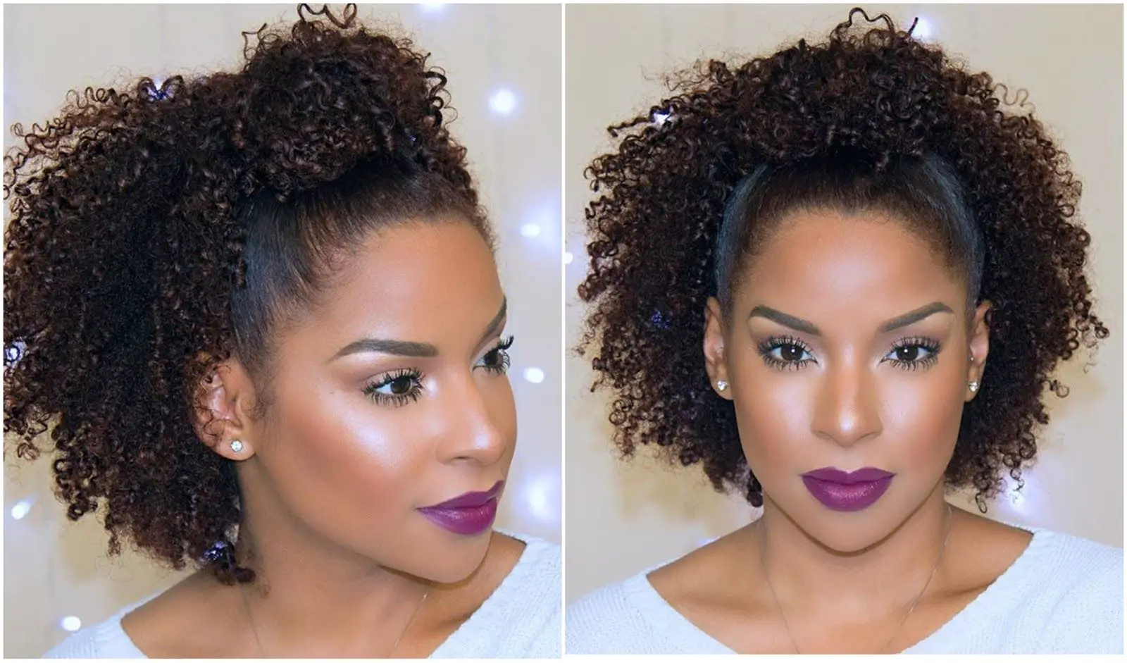 35-best-hairstyles-for-black-women-with-medium-length-hair Half Updo