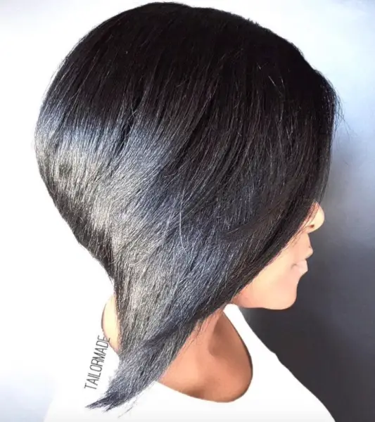 35-best-hairstyles-for-black-women-with-medium-length-hair Steep Angled Bob