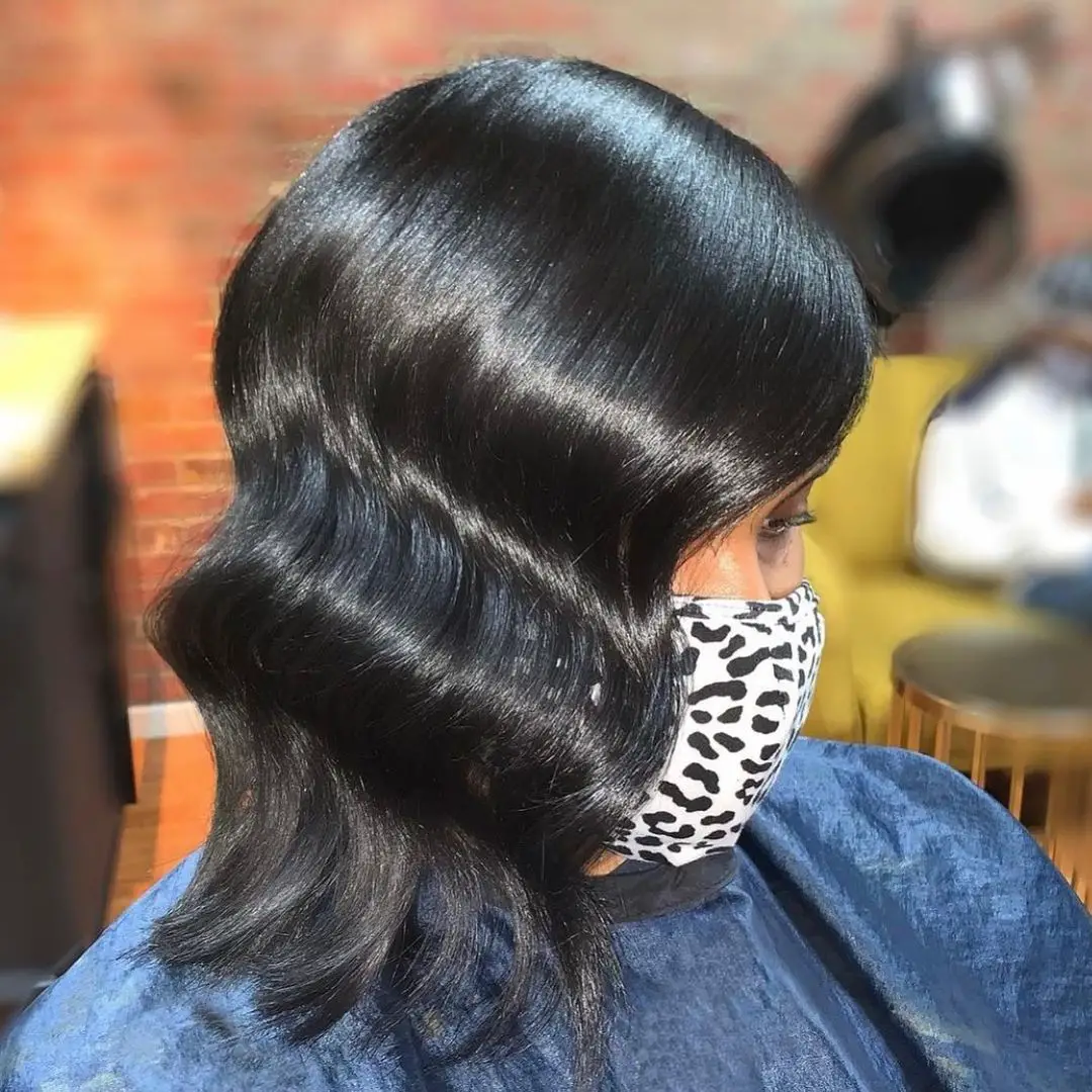 35-best-hairstyles-for-black-women-with-medium-length-hair Wavy Lob