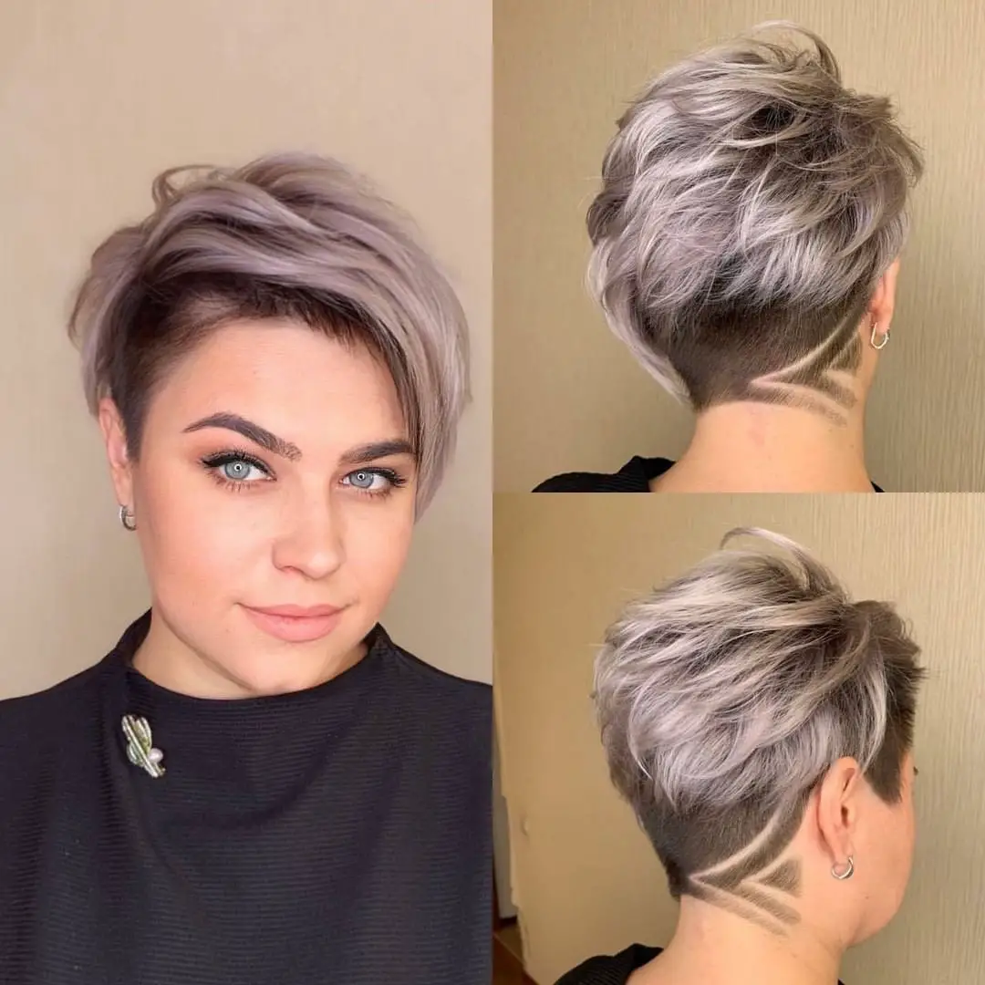 47-double-chin-and-038-round-face-hairstyles-for-women-that-are-slimming Edgy Pixie Cut with Undercut and Designs