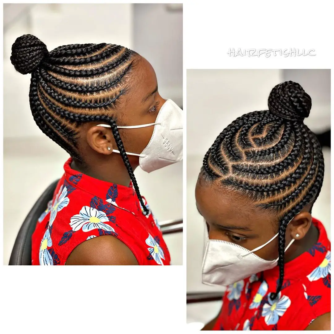 50-best-braided-hairstyles-for-black-women Cherokee Braid Bun