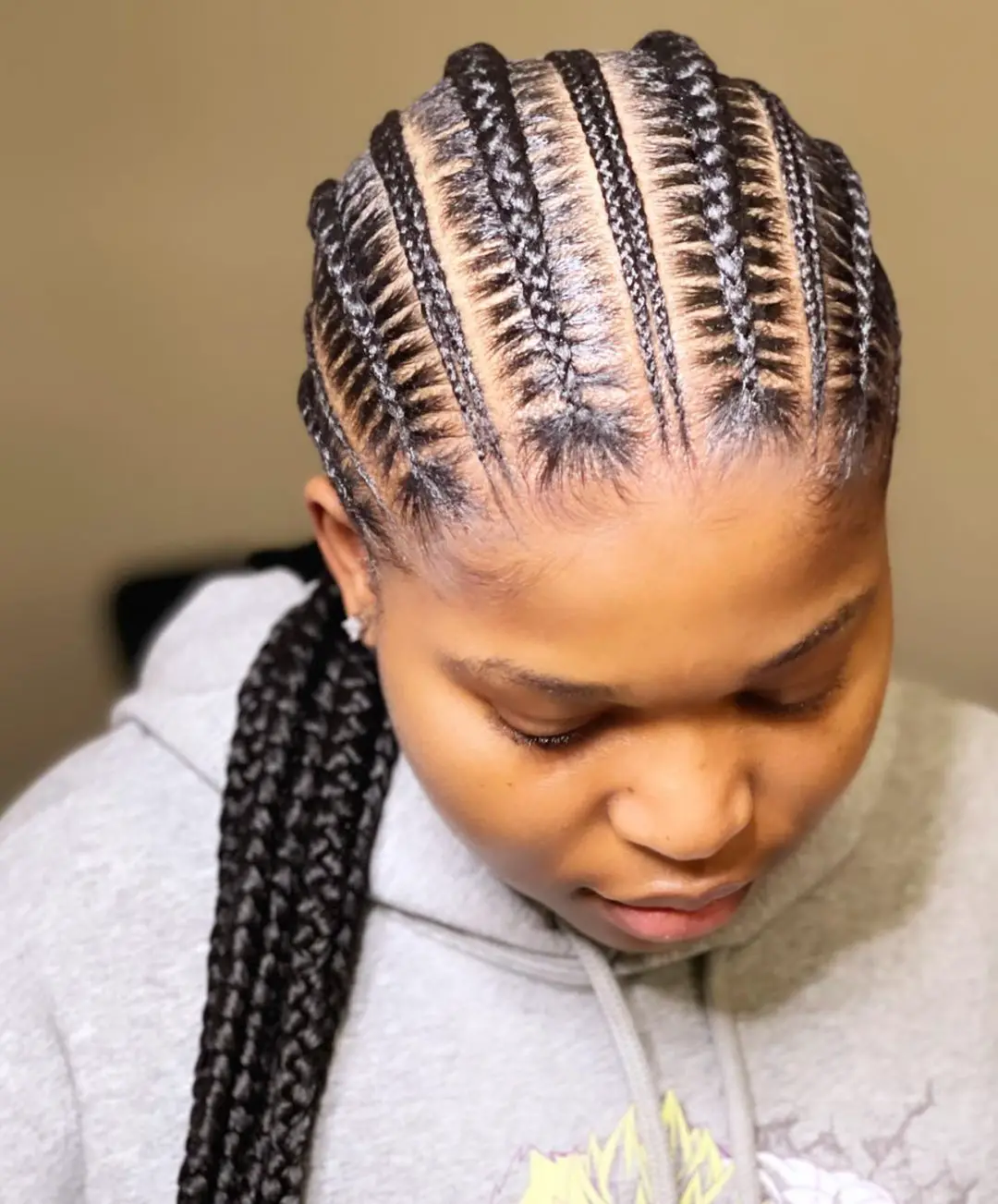 50-best-braided-hairstyles-for-black-women Creative Feed In Braids