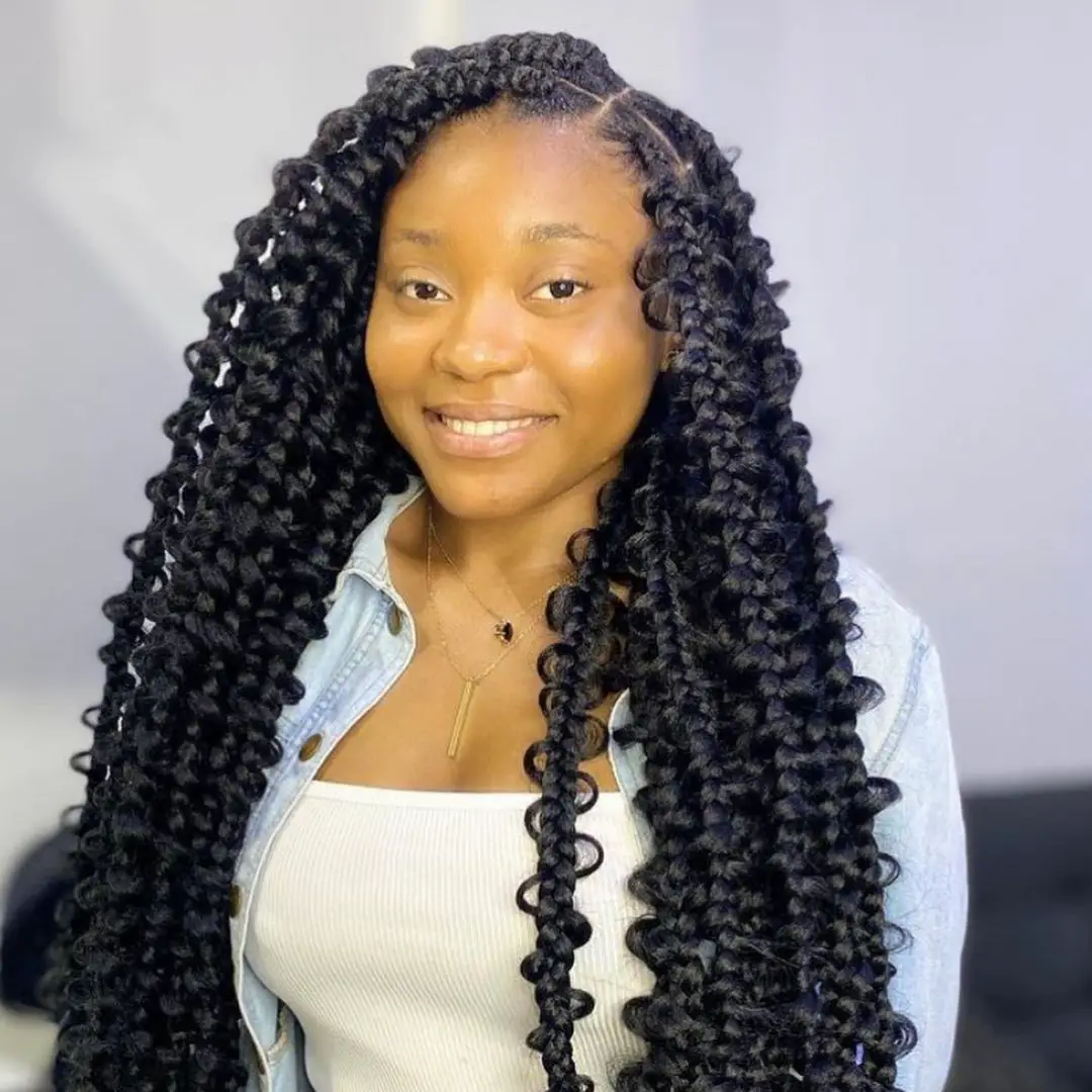 50-best-braided-hairstyles-for-black-women Crotched Butterfly Braids