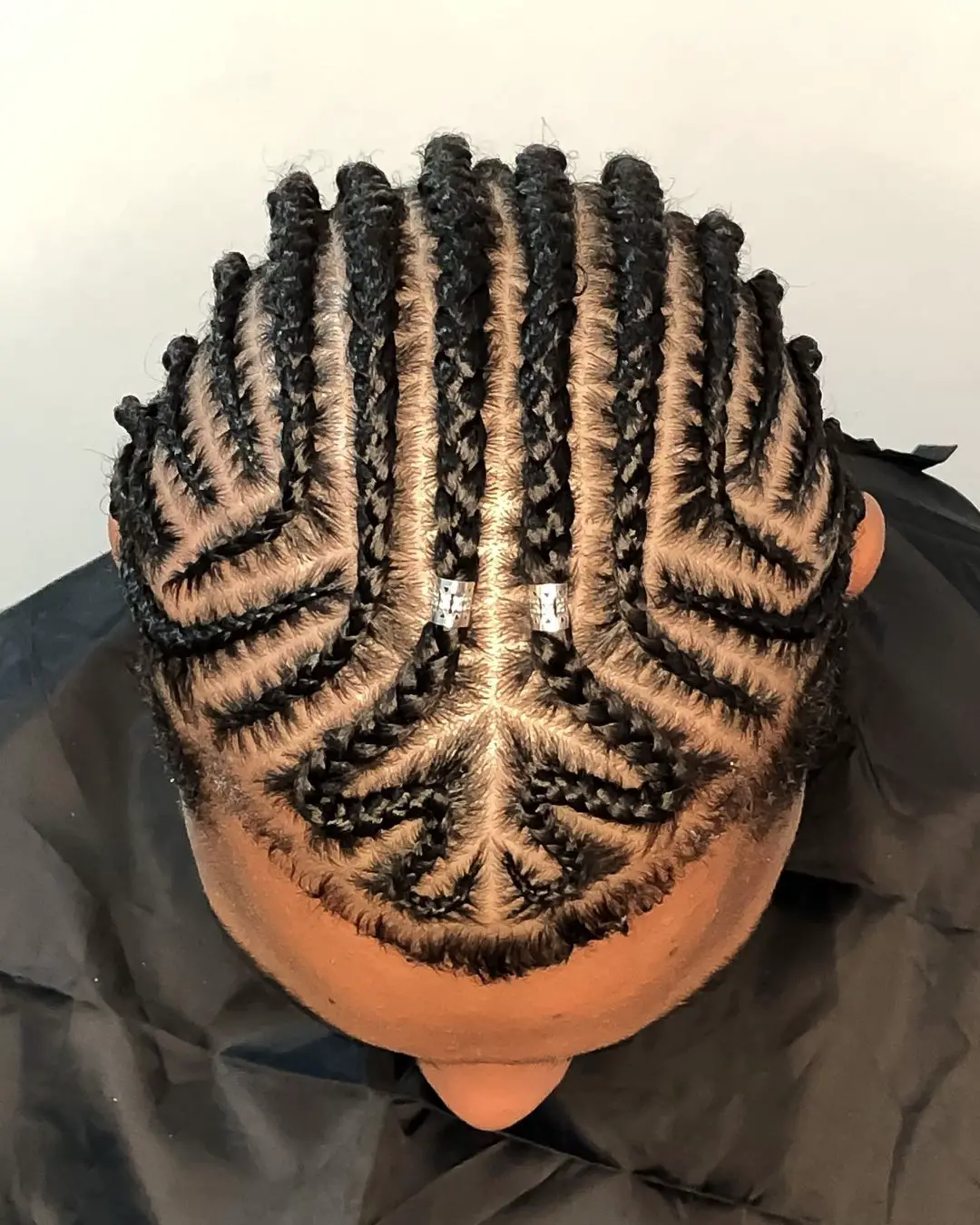 50-best-braided-hairstyles-for-black-women Symmetrical Cornrow Pattern