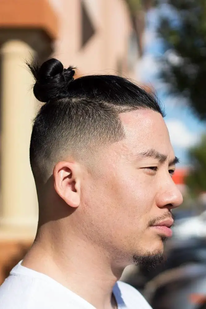 100-best-asian-menand-8217-s-hairstyles-trending-this-year Top Knot With Fade