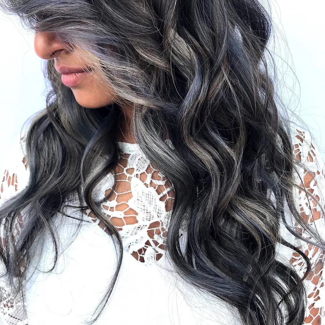 30-gray-and-038-silver-highlights-on-brown-hair-trending-light-and-038-dark-ideas Silver Balayage On Dark Brown Hair