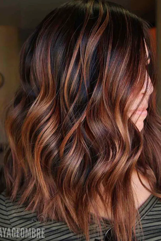 31-best-multicolored-hair-ideas-trending-styles-to-try Dark Hair With Auburn Highlights