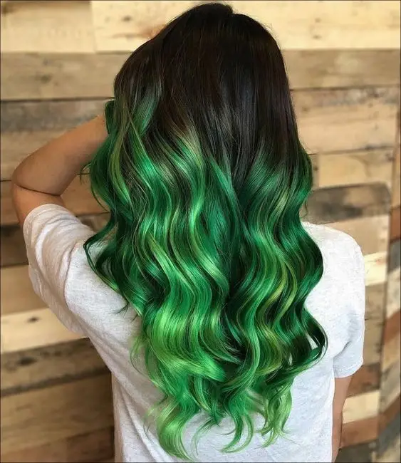 31-best-multicolored-hair-ideas-trending-styles-to-try Green With Envy