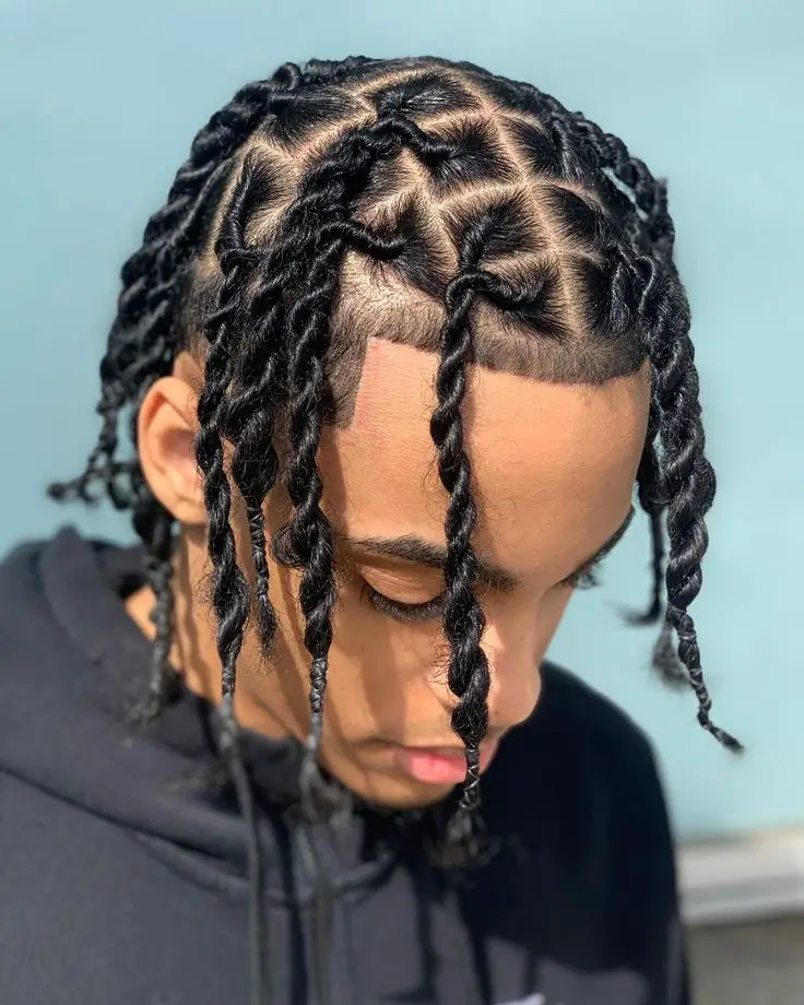 33-medium-length-hairstyles-for-men-that-are-low-maintenance Box Braids
