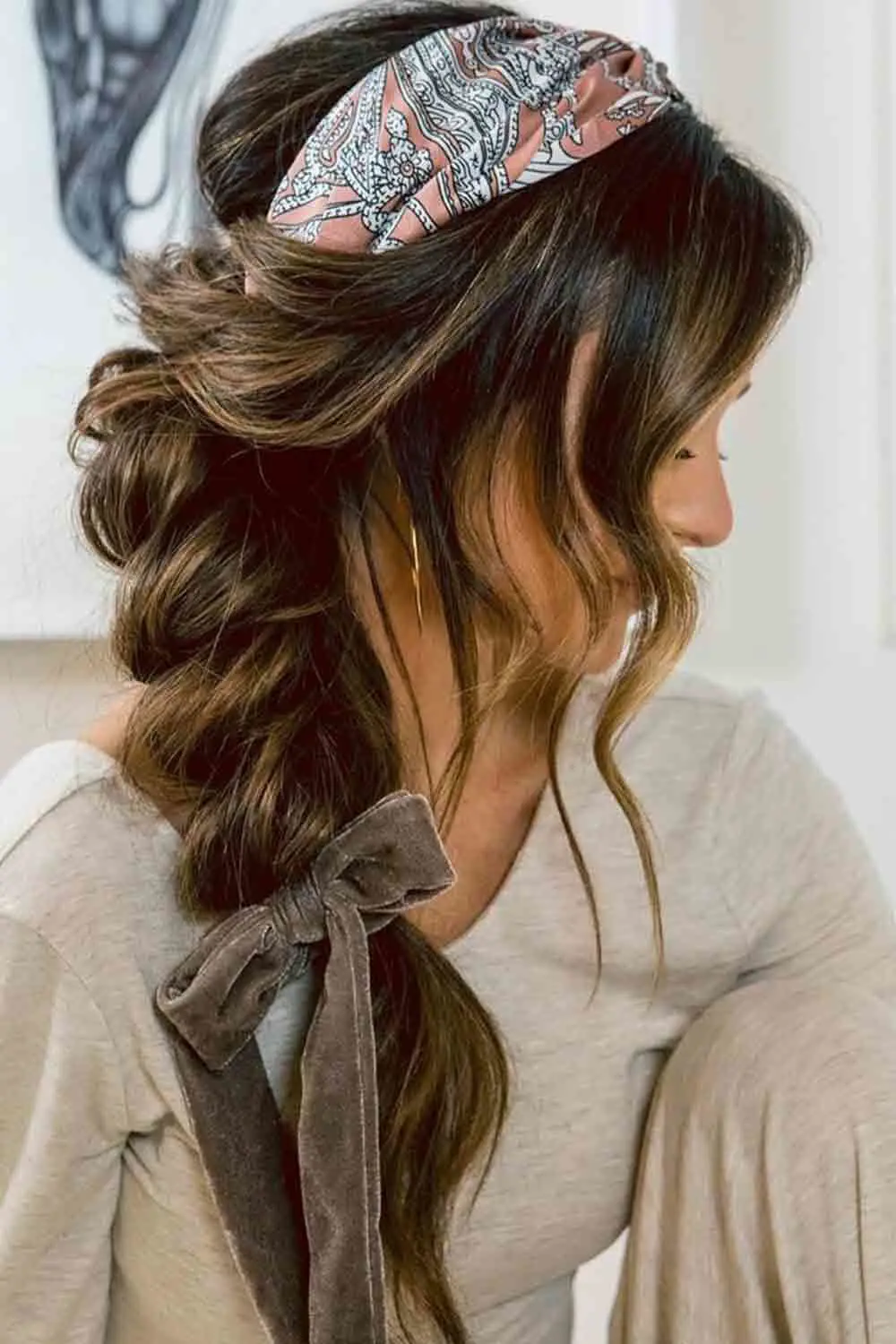 35-beautiful-scarf-in-hair-ideas-trending-styles-to-try Braid With A Scarf