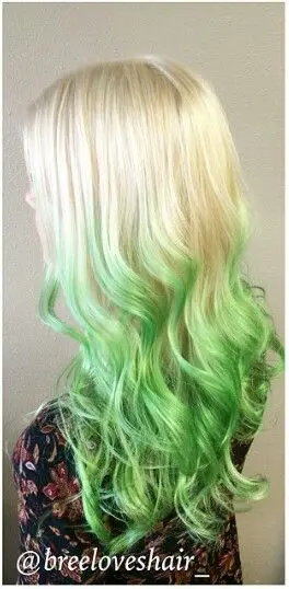 35-best-green-hair-ideas-trending-colors-to-try-in-2023 Blonde Hair & Green Ombre Hair