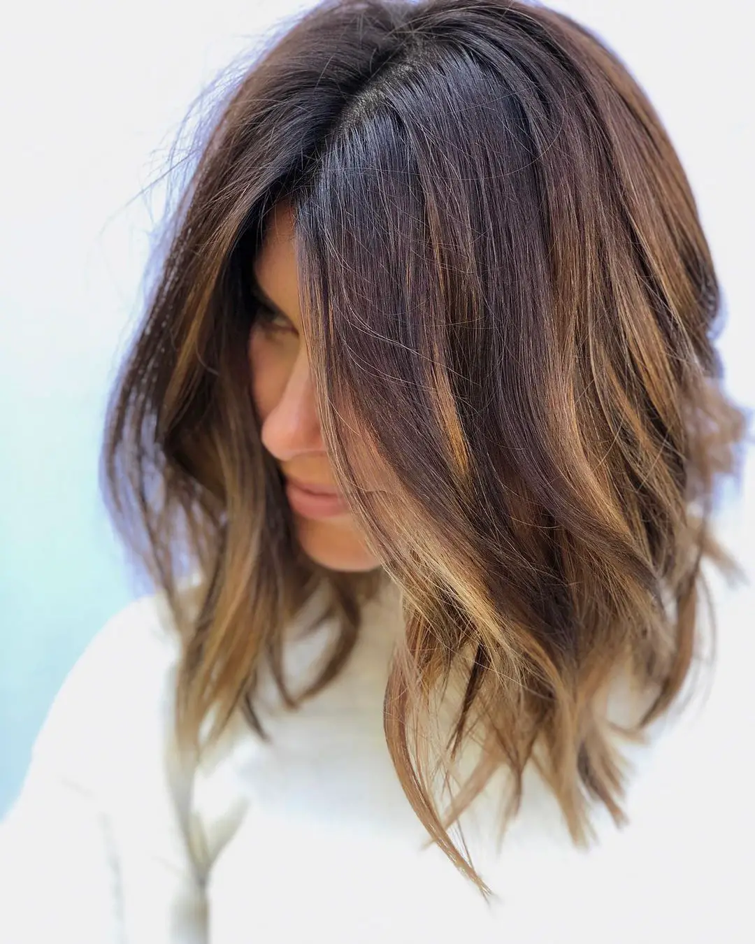 35-best-hairstyles-for-a-messy-bob-look Soft Wispy Long Bob