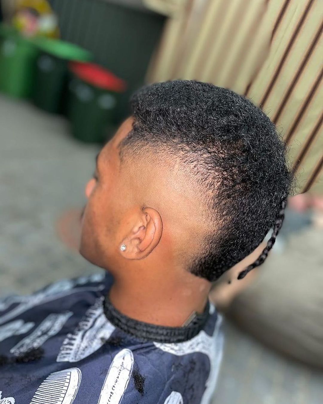 35-best-taper-fade-haircuts-for-black-men-high-and-038-low-fade-ideas Mohawk Skin Fade with Single Braid