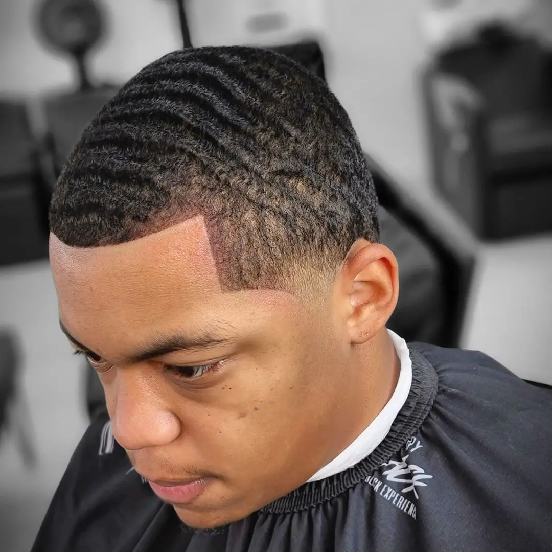 35-best-taper-fade-haircuts-for-black-men-high-and-038-low-fade-ideas Temple Fade with Waves
