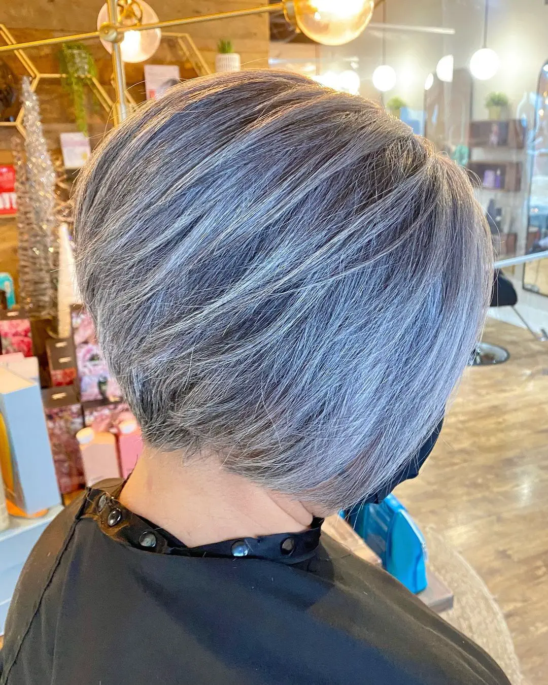 36-hairstyles-for-gorgeous-gray-hair Gray and Silver Tapered Bob
