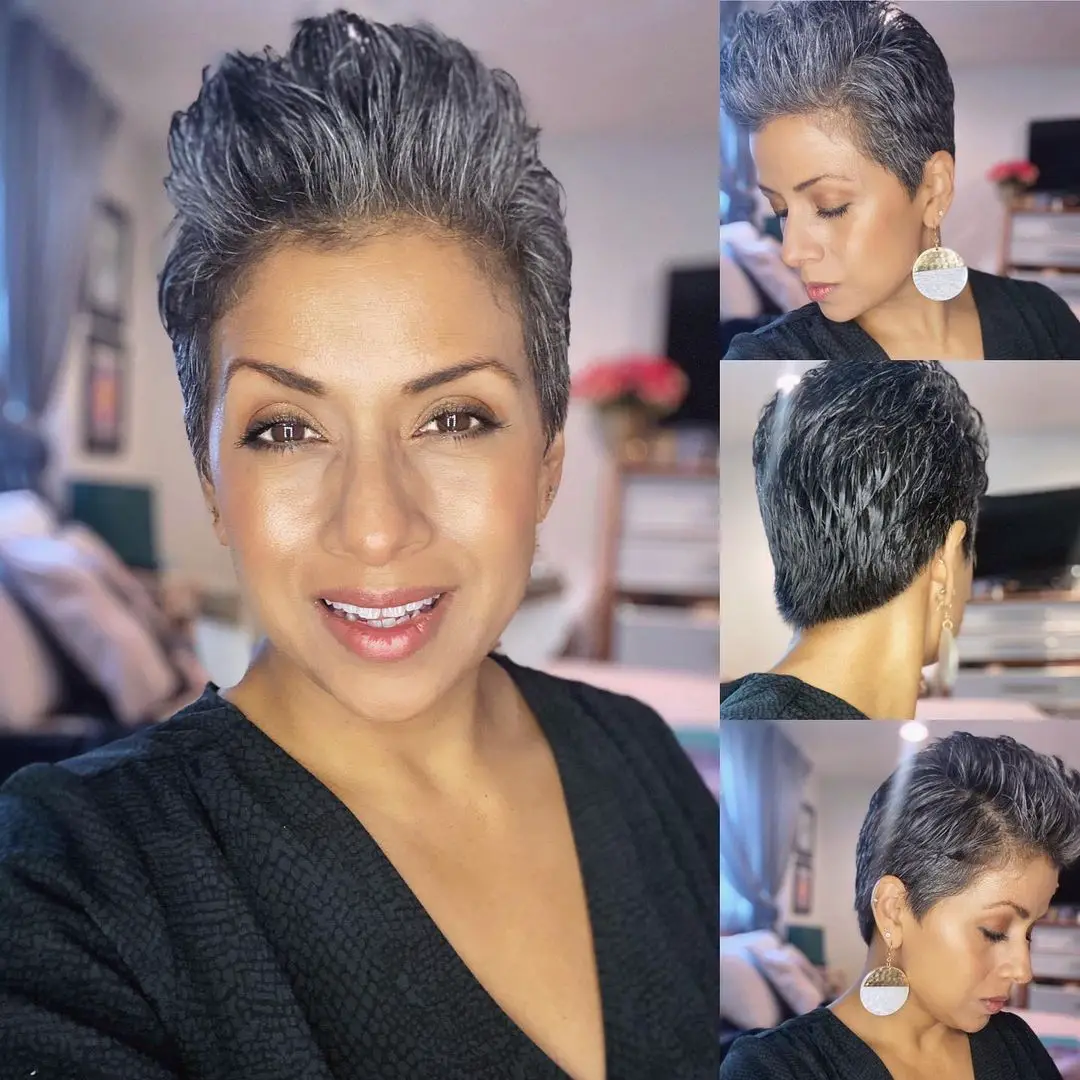 36-hairstyles-for-gorgeous-gray-hair Gray Pompadour