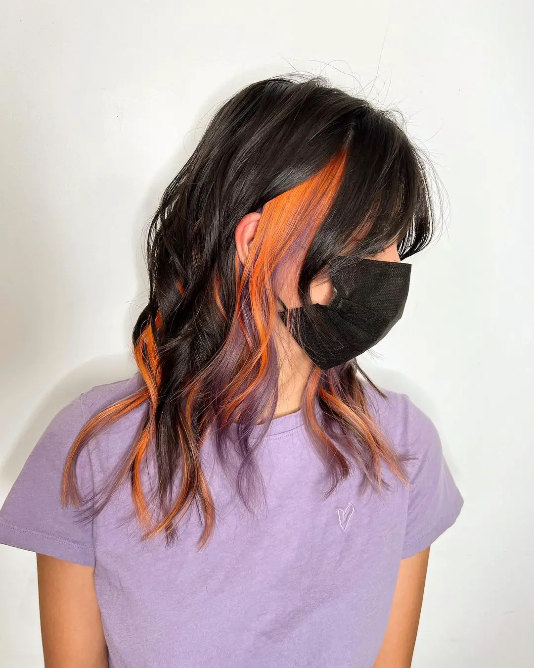 40-peekaboo-highlights-ideas-for-your-hair Edgy Orange