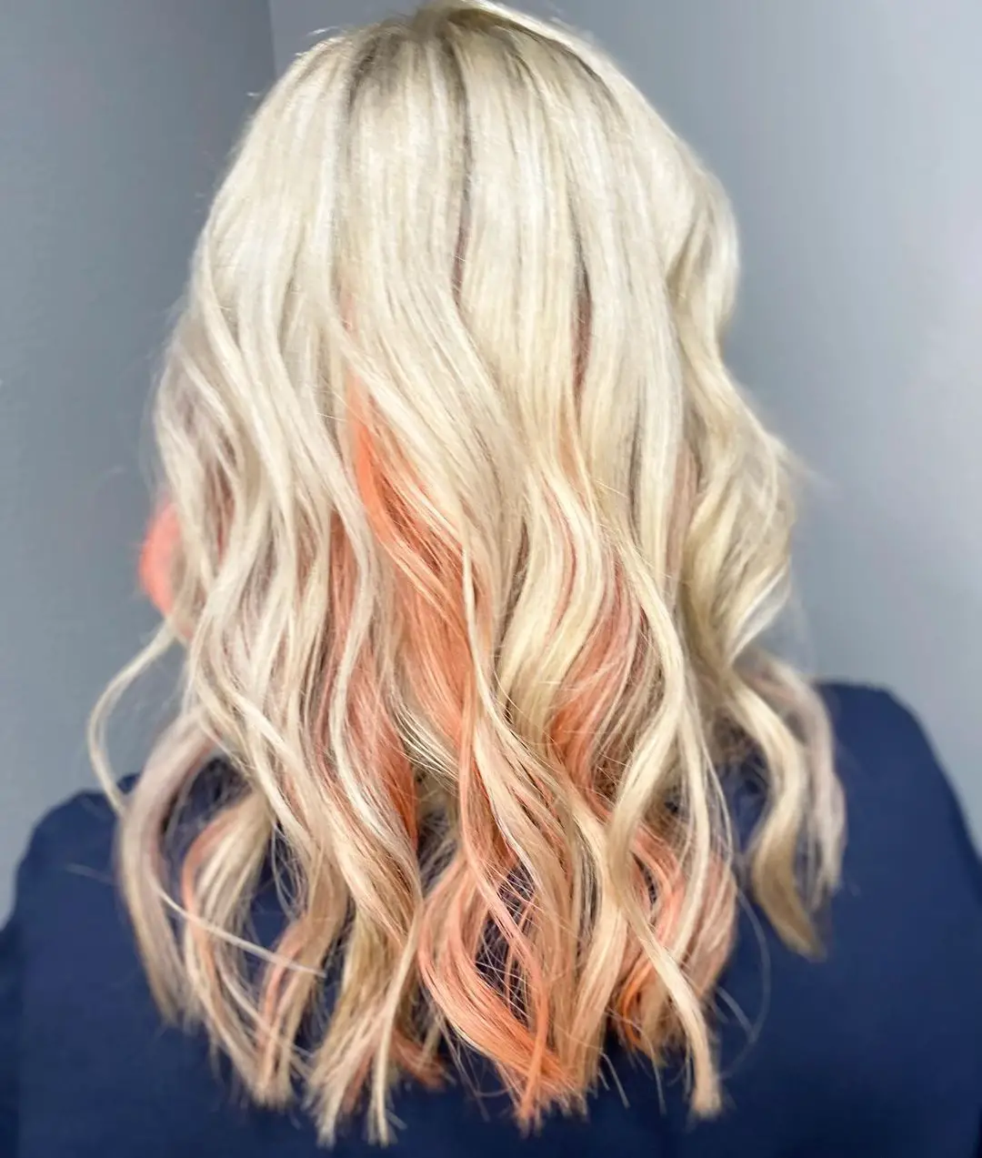40-peekaboo-highlights-ideas-for-your-hair Pop of Peach