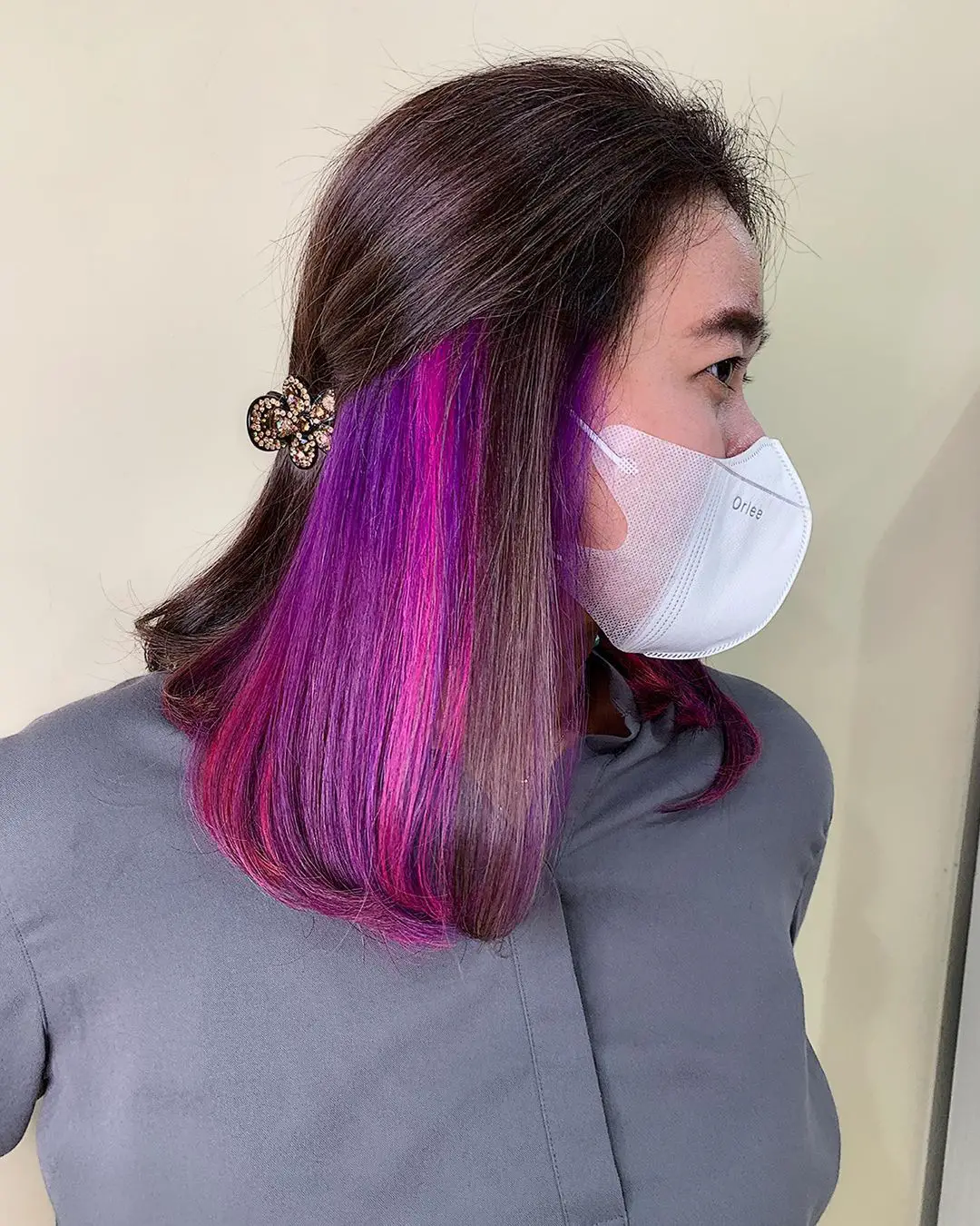 40-peekaboo-highlights-ideas-for-your-hair Violet and Pink