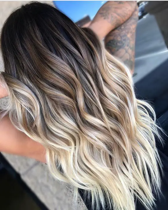 41-black-and-blonde-hair-ideas-highlights-to-rock-in-2023 Brunette To Blonde Balayage