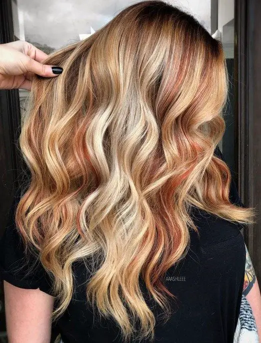 41-black-and-blonde-hair-ideas-highlights-to-rock-in-2023 Copper Blonde Highlights