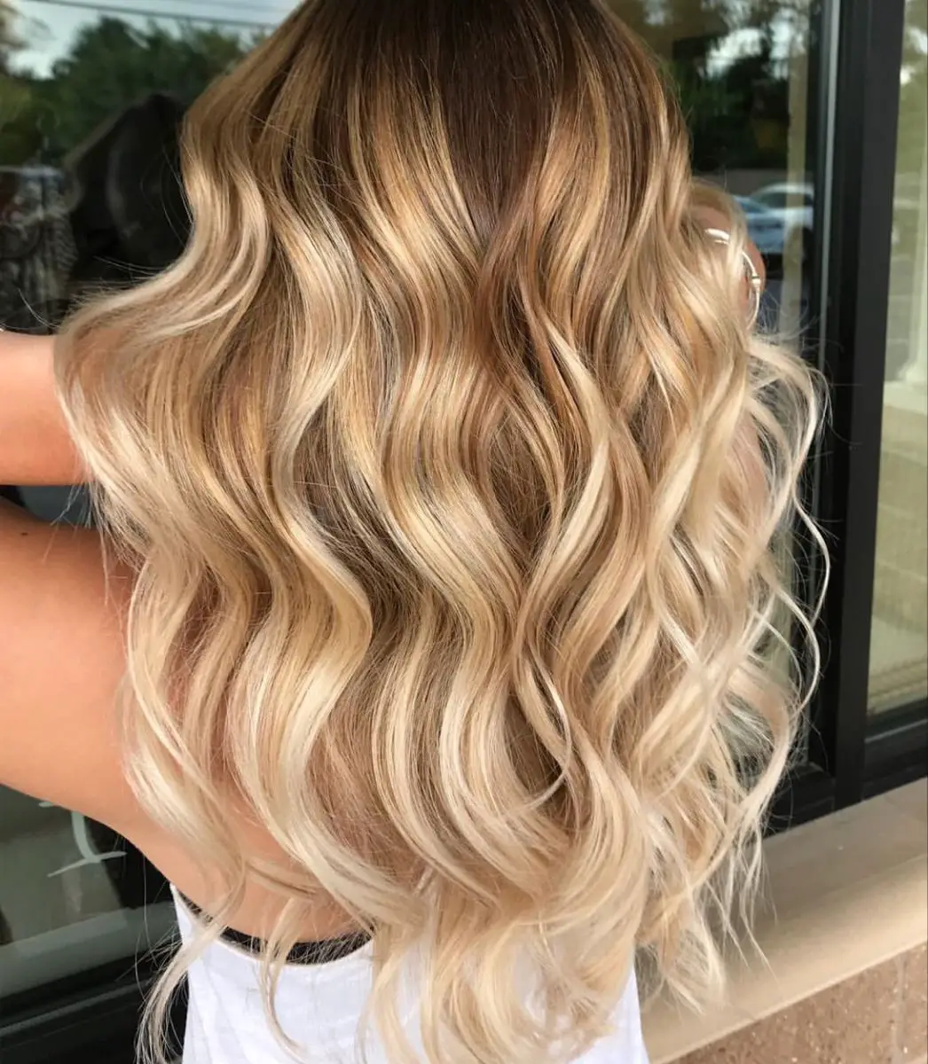 41-black-and-blonde-hair-ideas-highlights-to-rock-in-2023 Honey Blond Balayage