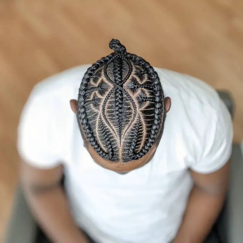 42-coolest-braid-hairstyles-for-black-men Braided Art