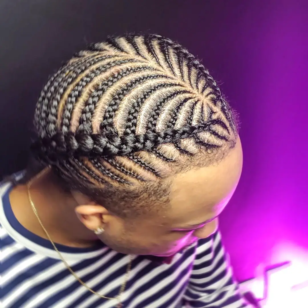 42-coolest-braid-hairstyles-for-black-men Fishbone Braid