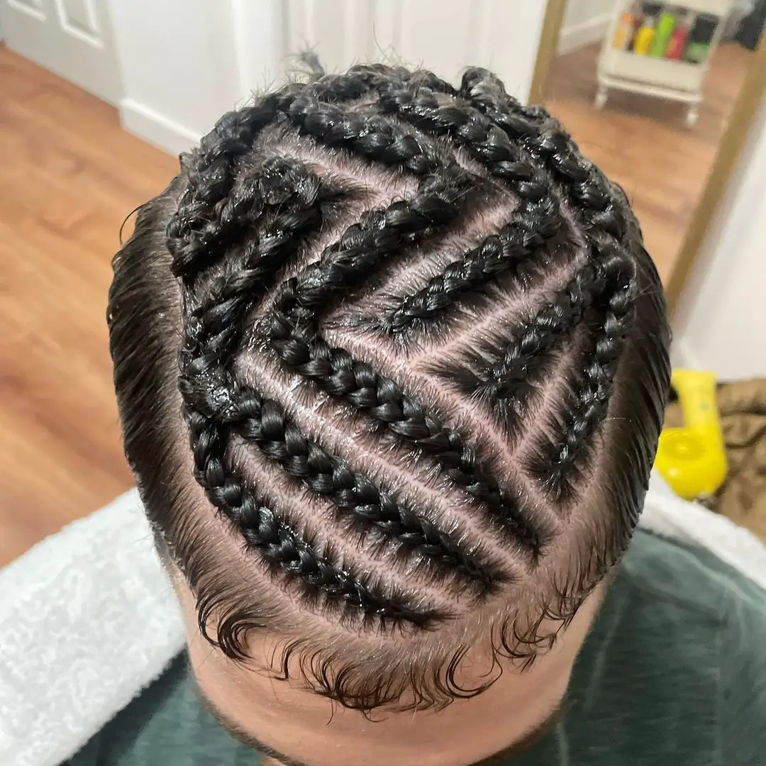 42-coolest-braid-hairstyles-for-black-men Maze Braid