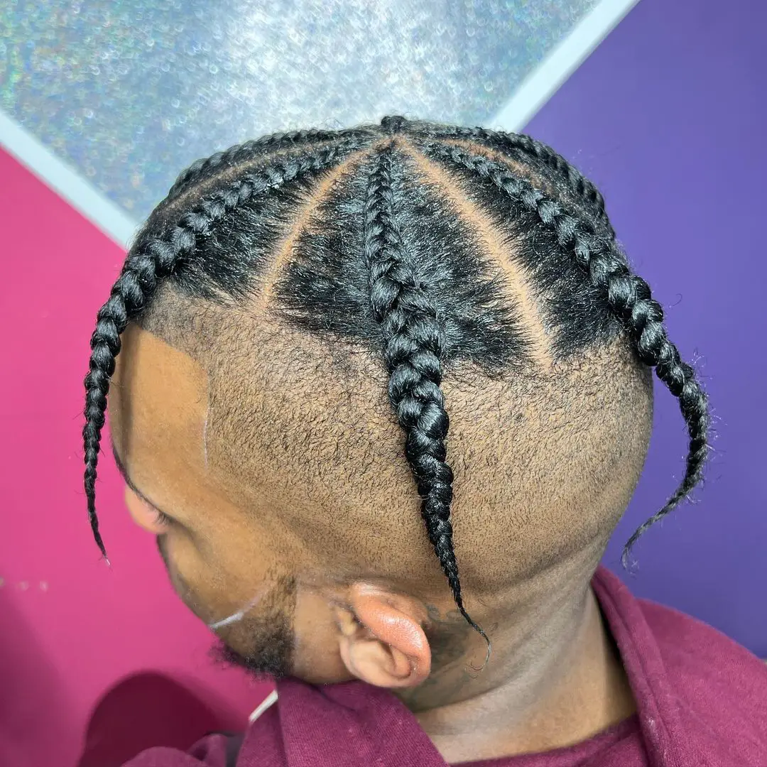 42-coolest-braid-hairstyles-for-black-men Starfish Braids