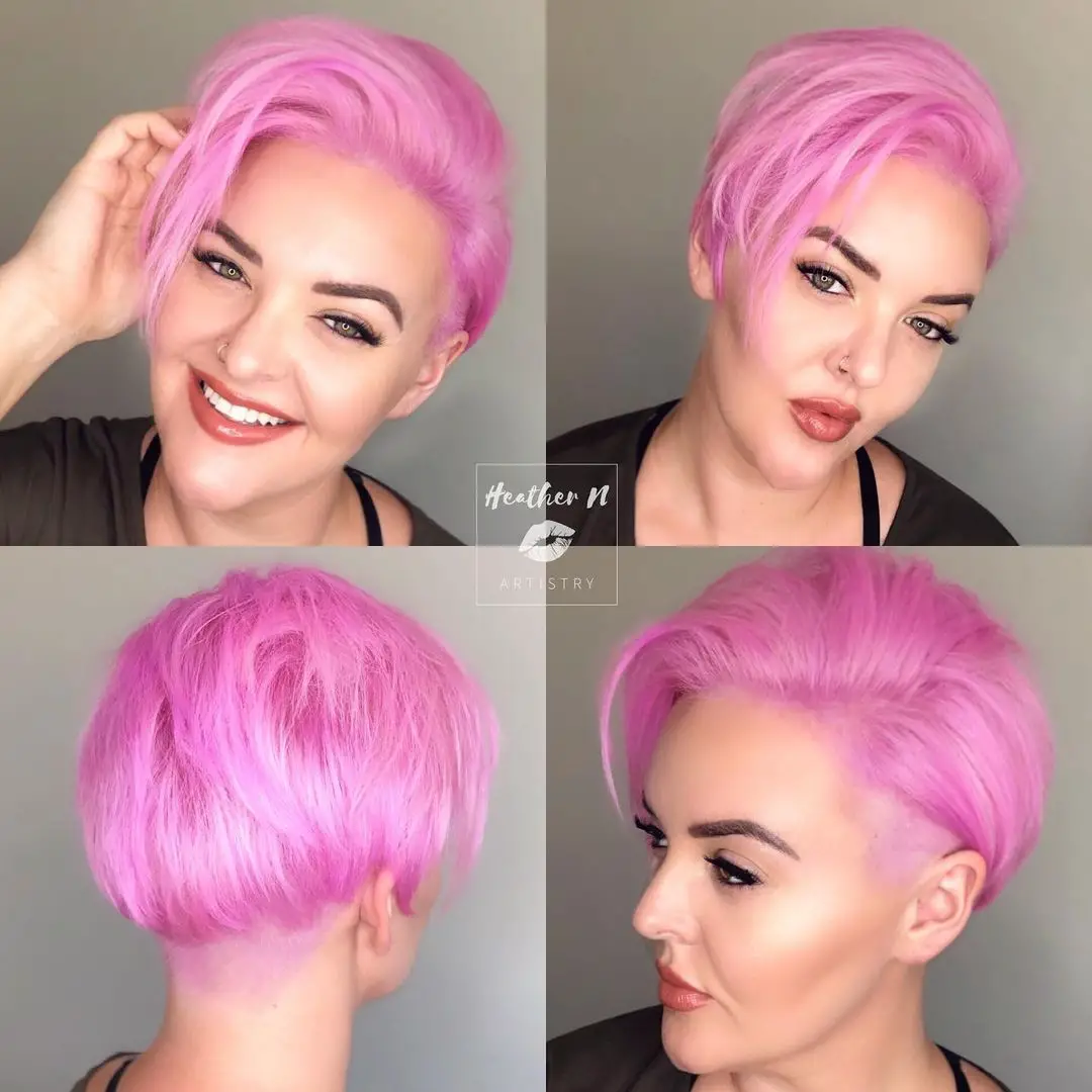 43-best-hairstyles-for-pink-hair Blush Pink Pixie