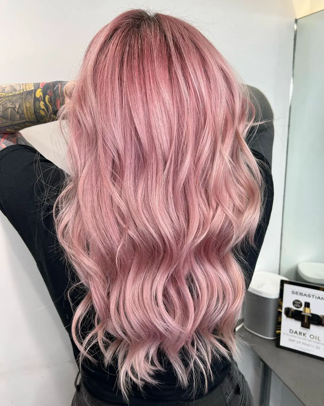 43-best-hairstyles-for-pink-hair Dusty Pink Root Smudge