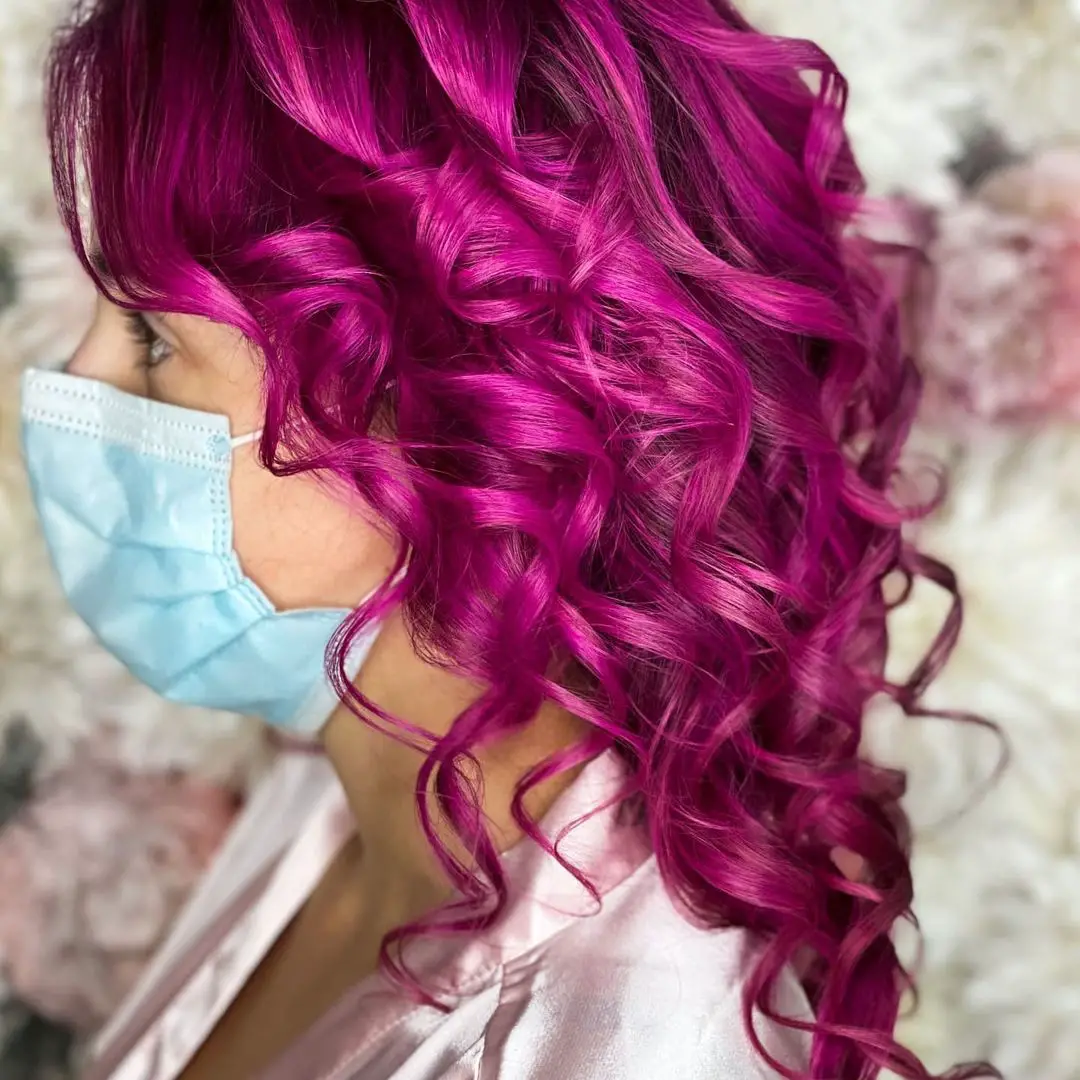 43-best-hairstyles-for-pink-hair Magenta Magic