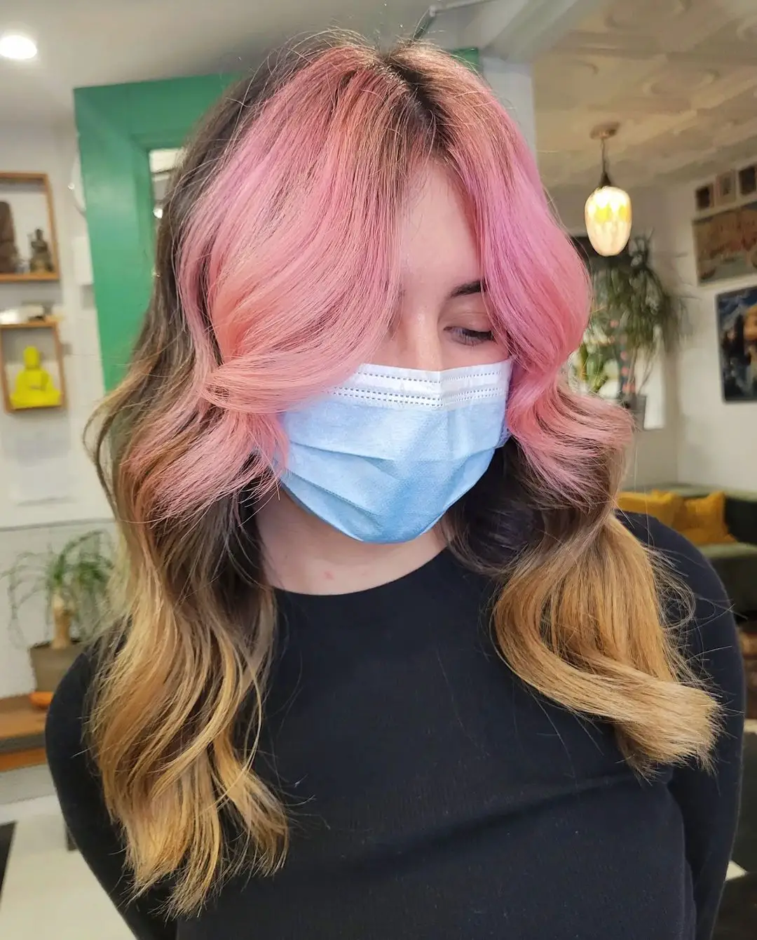 43-best-hairstyles-for-pink-hair Playful Pastel Pink