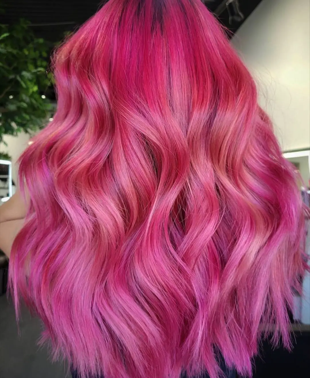 43-best-hairstyles-for-pink-hair Rose and Pink Waves