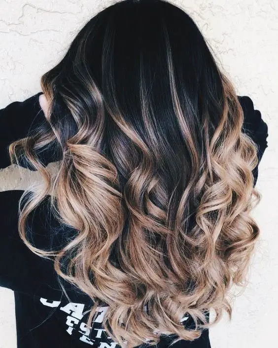 45-sexy-black-hair-ideas-trending-colors-to-try-in-2023 Blonde Ombre