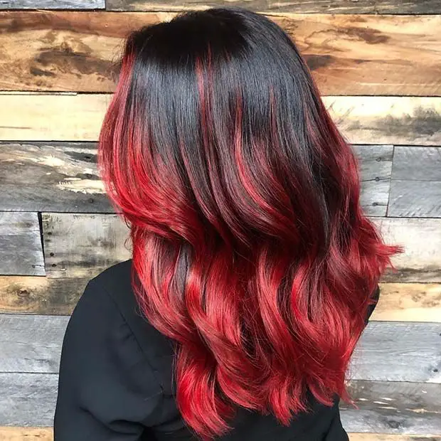 45-sexy-black-hair-ideas-trending-colors-to-try-in-2023 Red Highlights