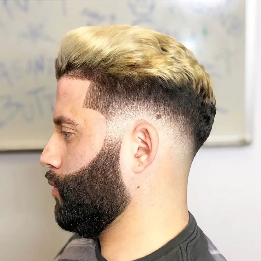 50-best-hairstyles-for-big-men Low Fade with Contrasting Color