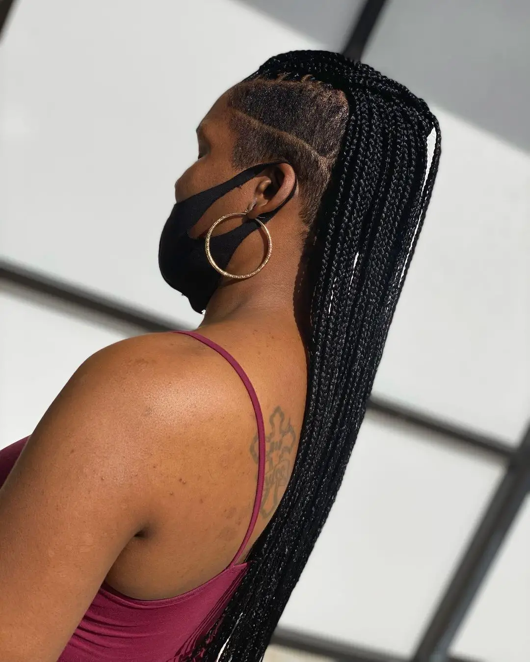 50-best-knotless-braid-hairstyles-trending-this-year Knotless Braided Mohawk