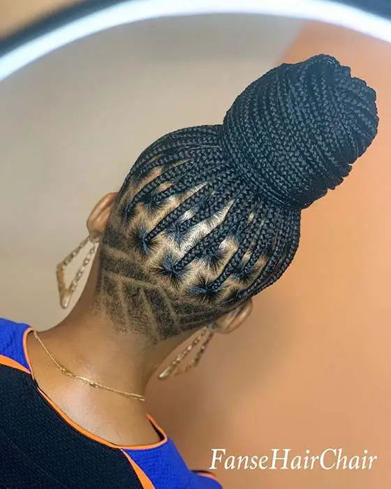 50-best-knotless-braid-hairstyles-trending-this-year Shaved Back