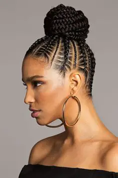 50-best-tribal-braid-hairstyles-trending-this-year Braided Top Knot