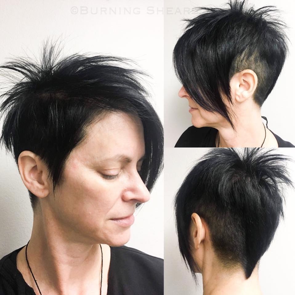 50-coolest-shaved-haircuts-for-women-short-back-and-038-sides Punky Pixie