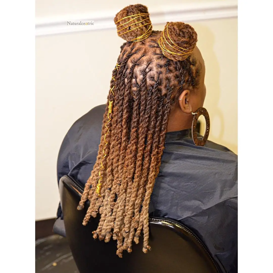50-loc-styles-for-women-easy-starter-dreads-youand-8217-ll-love Dreadlocks with Space Buns