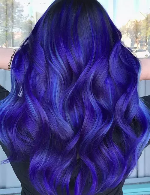 51-blue-and-purple-hair-ideas-trending-colors-to-try Blue Mystique