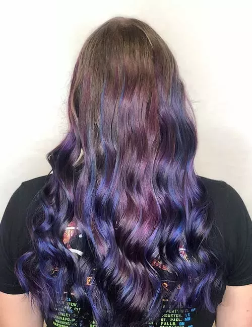 51-blue-and-purple-hair-ideas-trending-colors-to-try Dark Mermaid