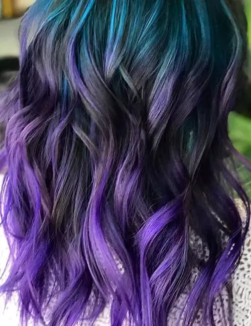 51-blue-and-purple-hair-ideas-trending-colors-to-try From The Shallows To The Deep