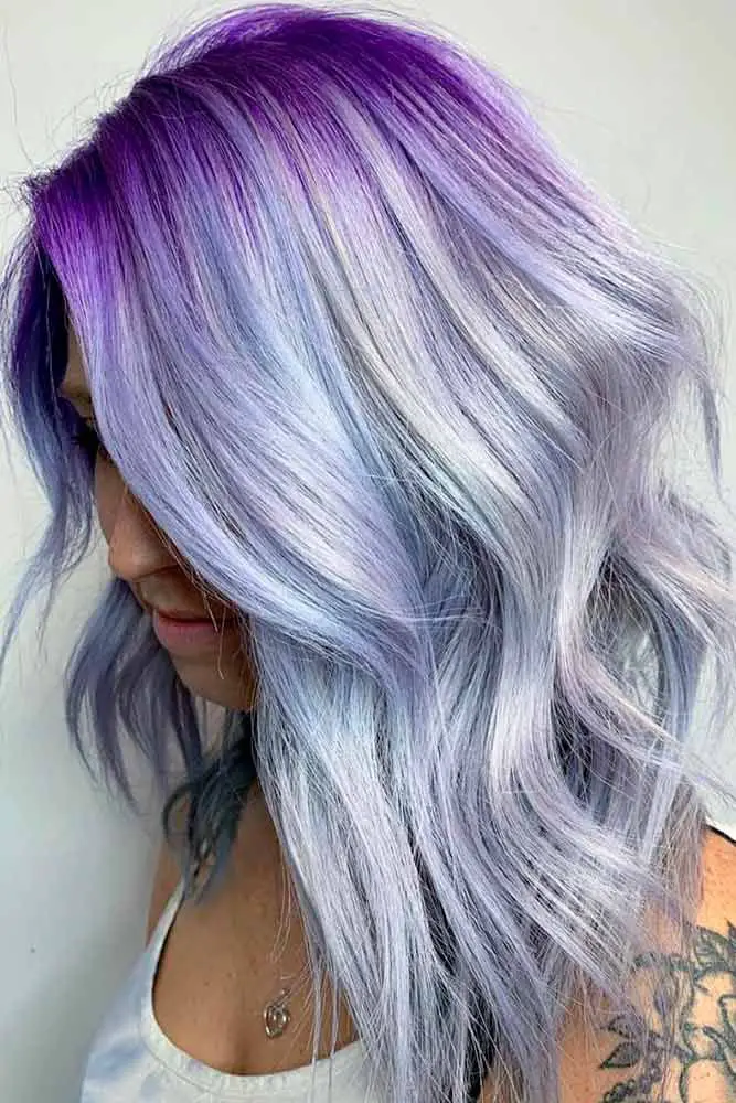 51-blue-and-purple-hair-ideas-trending-colors-to-try Lavender To Metalic Blue