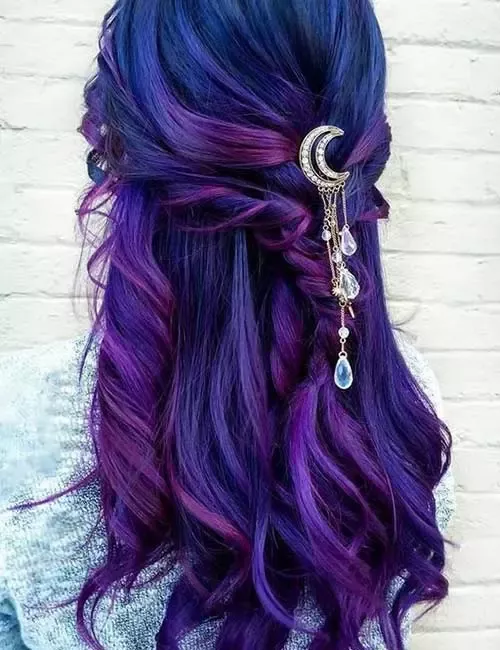 51-blue-and-purple-hair-ideas-trending-colors-to-try Midnight’s Princess
